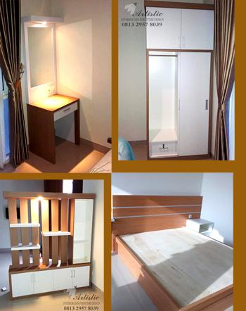 Jasa Buat Furniture Kamar Tidur Set Jogja | Harga Mebel Interior Kamar Tidur Set HPL Yogyakarta | Desain Interior Kamar Tidur Set Jogja