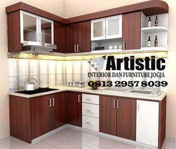 Jasa Pembuatan Furniture Kitchen Set Jogja  |  Mebel Interior  Kitchen Set Murah di Kabupaten Sleman Daerah Istimewa Yogyakarta ARTISTIC  
