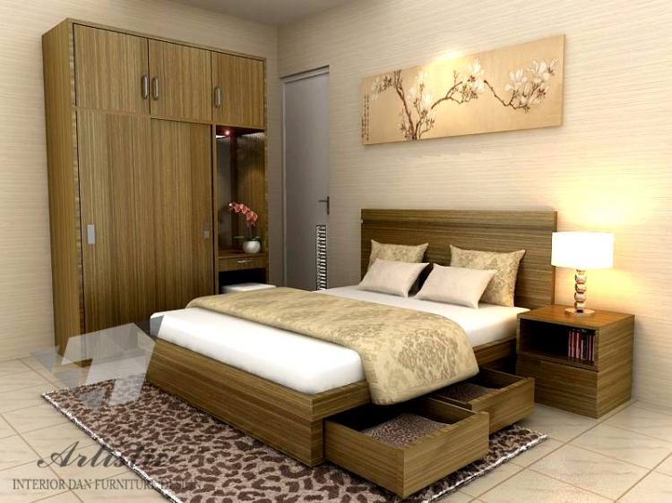 desain interior kamar tidur sempit